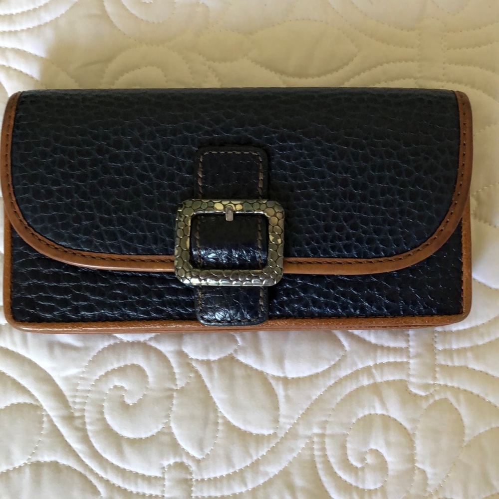 Brighton Blue and Tan Wallet